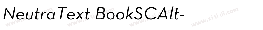 NeutraText BookSCAlt字体转换